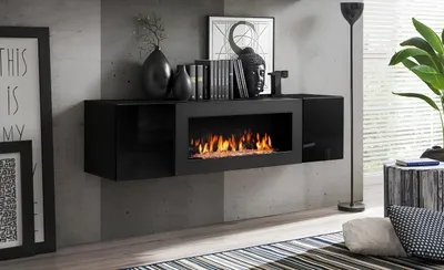 Obrázek produktu pro Wohnzimmer Möbel Wandschrank Luxus Einrichtung Kamin Designer Hänge Schrank
