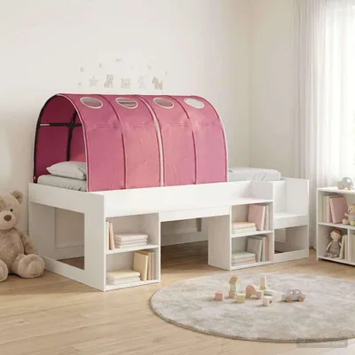 Produktbild von Möbel Bett mit Tunnel 4 pcs Weiß und Rot HolzwerkstoffGartensofas - Gartensofas c4998