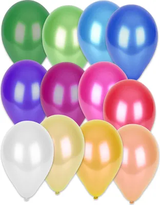 Image de ballons de fête multicolores 50 pièces - taille unique