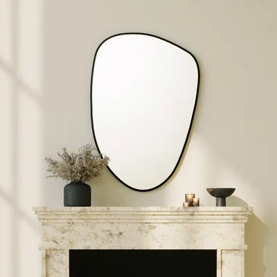 Produktbild von Skye Decor, Pietra Nera - Black, Spiegel, 100 % MDF, Schwarz, 91 x 61 cm
