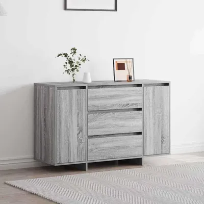 Zdjęcie produktu dla Komoda vidaXL w kolorze szarym Sonoma, 120 x 41 x 75 cm, z płyt drewnopochodnych