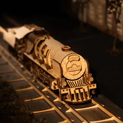 Produktbild von V-Express Dampflokomotive mit Tender aus Holz
