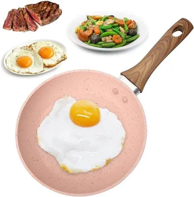 Obrázok produktu pre Unyqoos® Mini panvica 16 cm – hliníková vajíčková panvica s nepriľnavým povrchom, prenosná panvica na vajíčka, slaninu, steaky, vhodná na sporák a indukciu