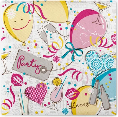 Produktbild von Sovie HORECA Serviette Ballons aus Linclass® Airlaid 40 x 40 cm, 50 Stück