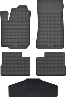 Produktbild von Gummi Fußmatten Set Für: Renault  Twingo Ii (2007-2014) Gummimatten Schwarz