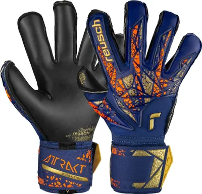 Produktbild von Reusch Torwarthandschuh Attrakt Gold X Evolution mit Evolution Cut 4411 premium blue/gold/black 8.5