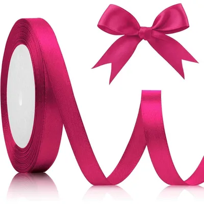 Produktbild von Geschenkband Rosa 10mm 22 Meter Satinband Dekoband Stoffband
