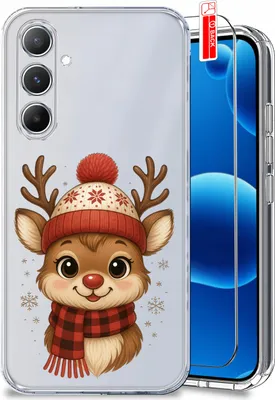 Produktbild von Hülle für Samsung S25 FE, Weihnachtsmotive, verstärkte Schutzhülle + Displayschutzfolie