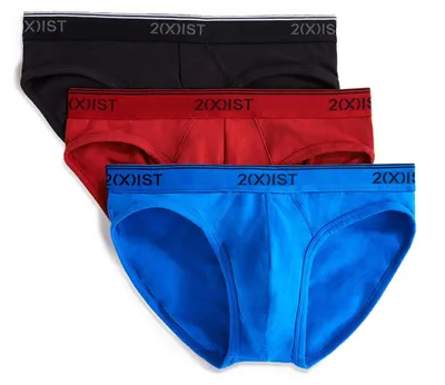 Immagine prodotto di Slip in cotone elasticizzato, confezione da 3 pezzi - Rosso - Taglia X-Large