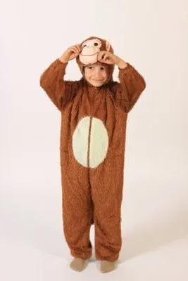 Produktbild von Affenkostüm Kostüm Affe für Kinder Gr. 98 158, Größe:152/158