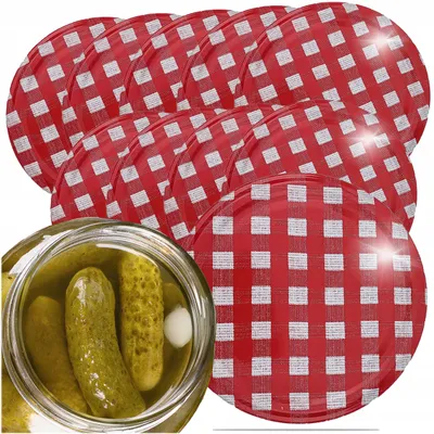 Produktbild von Silgan Zakrętki Fi82 Krata Czerwona 10 Stück