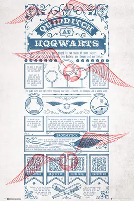 Produktbild von Empireposter 767356, 1 Stück(e), Film & Fernsehen, Harry Potter, Quidditch At Hogwarts, Rechteck, Junge/Mädchen