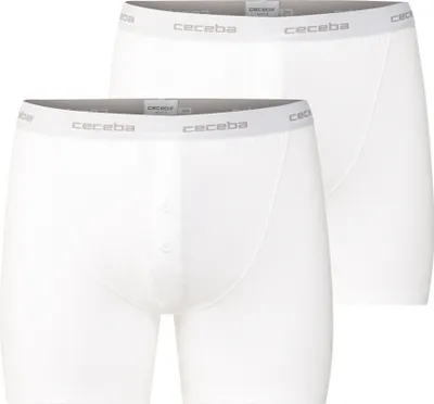 Produktbild von Ceceba heren boxer lang met gulp (2-pack), wit