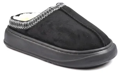 OZABI Damen-Pantoffeln Skandinavischer Stil, Gefüttertes Inneres, Schwarz - Bild 1