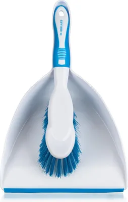 Produktbild von EXCLUSIVE Handkehrset mit Gummilippe, Blau-Weiß