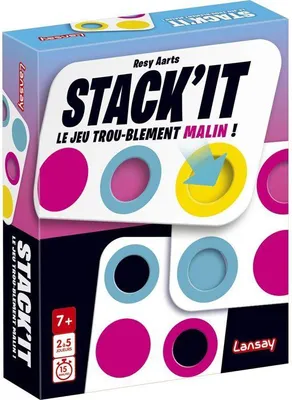Produktbild von Stack'IT Lansay Gesellschaftsspiel, Kartenspiel, 2-5 Spieler, Ab 7 Jahren, Strategisches Spiel