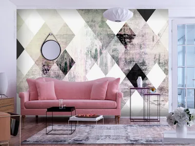 Produktbild von Vlies Fototapete Wohnzimmer 400x280 cm Tapeten Wandtapete XXL Geometrisch a-A-0336-a-c