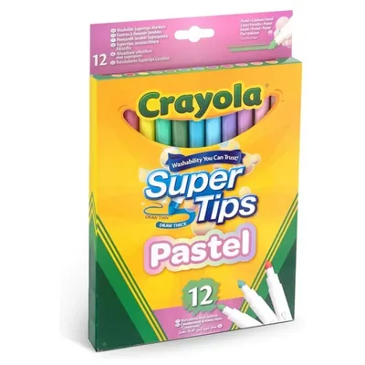 Image de Crayola - Pastel Super Tips (12x)