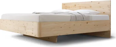 Produktbild von Einzelbett Gardena Metallfrei 120 x 200 cm in Zirbe Natur mit Kopfteil