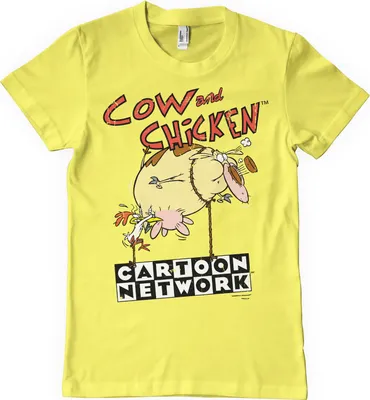 Produktbild von Cow and Chicken Balloon T-Shirt - Small - Yellow