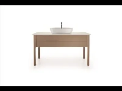 Imagen del producto de Duravit Luv, lavabo de encimera con base para grifo, 60 x 40 cm
