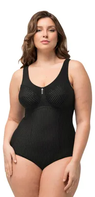 Productafbeelding van Ulla Popken dames shapewear body, zwart, maat 95C