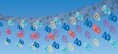 Produktbild von Deckengirlande 40. Geburtstag