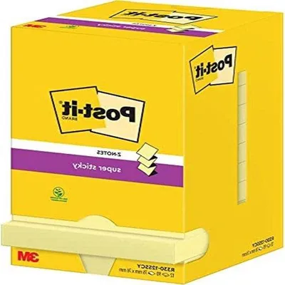Produktbild von Famanu Z-Notes Super Sticky 76 mm x 76 mm 90 Blätter pro Pad - Hochwertige Haftnotizen