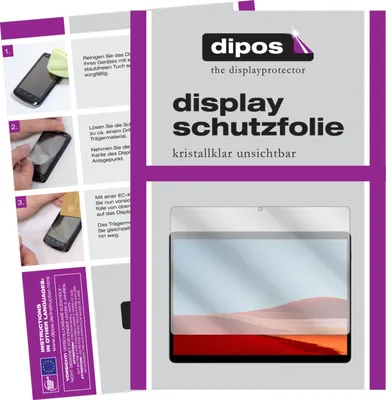 Produktbild von 2x Schutzfolie für Microsoft Surface Pro X klar Displayschutzfolie Folie Display Schutz dipos