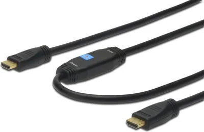 Obrázek produktu pro Vysokorychlostní propojovací kabel DIGITUS HDMI s Ethernetem a zesilovačem signálu