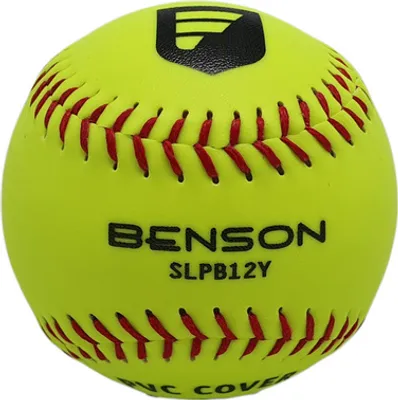 Produktbild von Benson SLPB12Y 12 Inch PVC Cover Practice Flat Seam Softball Baseball/Softball Artikel