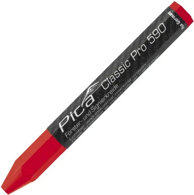 Produktbild von Pica Försterkreide PRO, 12x120 mm Rot 12 Stück