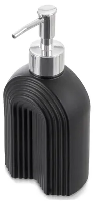 Produktbild von Schwarzer Seifenspender aus Glas, 320 ml – Modernes Design