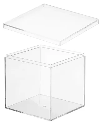Produktbild von Omgoods – Acryl-Aufbewahrungsbox mit Deckel, 8,5 x 8,5 x 8,5 cm, transparent