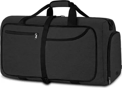 Produktbild von NEWHEY Große Faltbare Reisetasche 80L Sporttasche mit Schuhfach