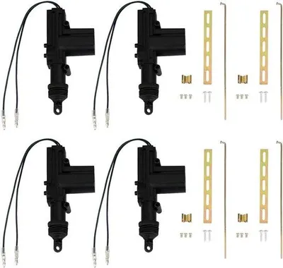 Imagen del producto de 4 cerraduras centrales para camiones, con motor eléctrico de 12V para puertas