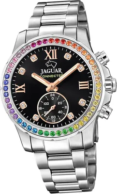 Produktbild von Jaguar Edelstahl Damen Uhr Multifunktion Sport Elegant silber Connected D2UJ980/5