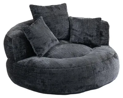 Produktbild von Fauler Sofa-Lounger, Langlebiger Komfort, Vielseitiges Design, Schwarz, Ein Sitz-b