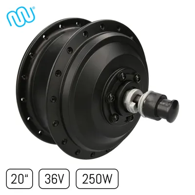 Obrázok produktu pre windmeile | predné koleso s nábojovým motorom, strieborné, 20", 36V/250W, e-bike, elektrobicykel, pedelec