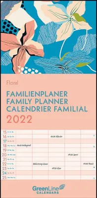 Produktbild von GreenLine Floral 2022 Familienplaner - 22x45