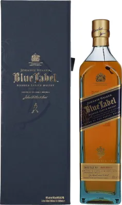 Produktbild von Johnnie Walker Blue Label Blended Scotch Whisky 40% Vol. 1l in Geschenkbox