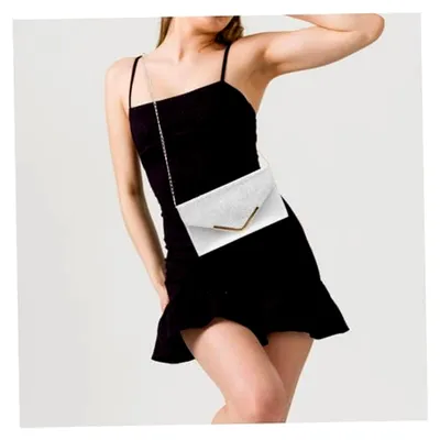 Produktbild von Glänzende Pailletten Clutch für Damen mit Kette – Elegante Umhängetasche für Hochzeiten, Partys und formelle Anlässe