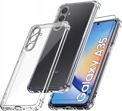 Obrázok produktu pre Puzdro Samsung Galaxy A35 | A35 5G ANTI-SHOCK CLEAR CASE BACK COVER + 9H Glass