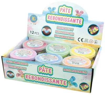 Produktbild von Springknete 20g 6 Farben sortiert im 12er Display