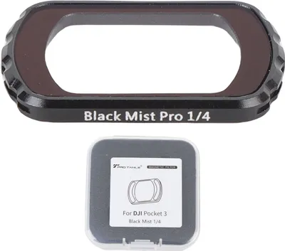 Produktbild von Pocket Camera Schwarzer Nebelfilter 1/4 Magnetisch Professioneller Ersatz für Pocket 3 Portraitfotografie