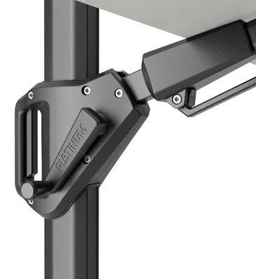 Produktbild von Platinum Sonnenschirm rechteckig Challenger T² Premium | doppelt kippbarㅤ4 Champagne | Anthrazit 3.5 x 2.6 Meter
