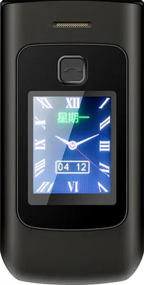 Productafbeelding van K21 GSM 2G Flip Telefoon met dubbel scherm, 2,6 inch display, grote luidsprekers, verschillende lettertypen, geschikt voor ouderen, 1100mAh batterij, zwart