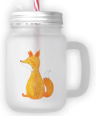 Produktbild von Mr. & Mrs. Panda Trinkglas Mason Jar Einhorn Wunsch - Transparent - Geschenk, Cocktailglas, Fuchs, Becher mit Deckel, Einhörner, Fuchshörnchen, Glas, Unicorns, Füchse