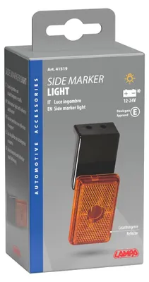 Obrázok produktu pre Obrysové svetlo s reflektorom a držiakom, 12/24 V - oranžová