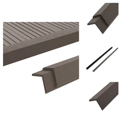 Produktbild von vidaXL Winkelleisten 5 Stk. WPC 170 cm Dunkelbraun -  Fußböden & Teppichböden